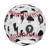 Balle De Baseball Motif tendance Monogram (Dos)