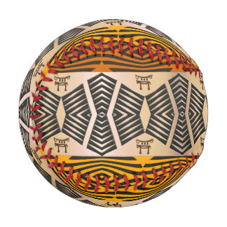 Balle De Baseball motif tribal d'afrique ethnique