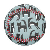 Balle De Baseball Motif Tuxedo noir et blanc (Devant Gauche)