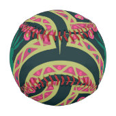 Balle De Baseball motif vert en forme de coque (Dos)