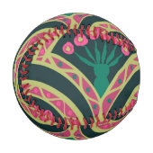 Balle De Baseball motif vert en forme de coque (Devant Gauche)