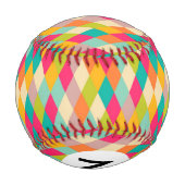 Balle De Baseball Motif vintage Arlequin (Dos)