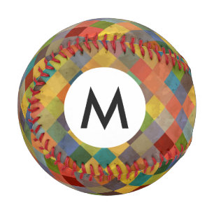 Balle De Baseball Motif vintage. Géométrique.