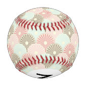 Balle De Baseball Motif vintage japonais Monogramme (Dos)