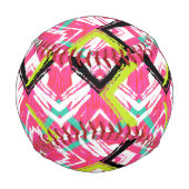 Balle De Baseball Motif Zag rose main (Devant)