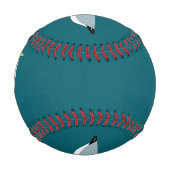 Balle De Baseball Mouette amusante (Dos)