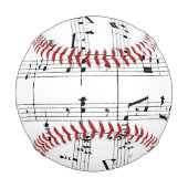 Balle De Baseball Musique en feuille blanche (Devant)