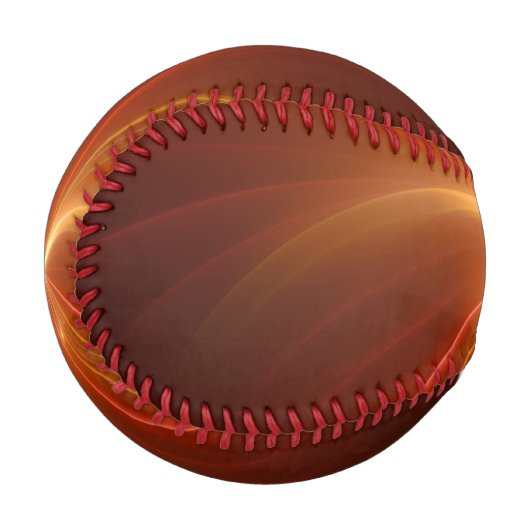 Balle De Baseball Mystique Abstrait Fractal Art Moderne Couleurs cha (Devant Gauche)