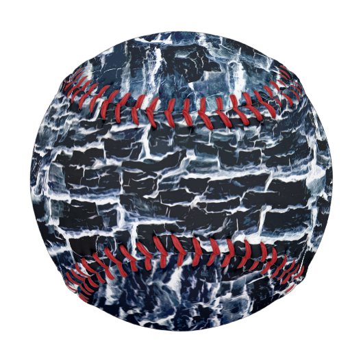 Balle De Baseball Nature Abstrait Navy (Dos)