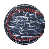 Balle De Baseball Nature Abstrait Navy (Devant Gauche)