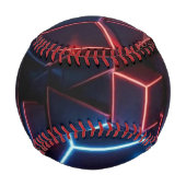 Balle De Baseball Neon Baseball - Minuit Navy Crimson 3D Cube (Dos)