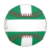 Balle De Baseball Nigeria Drapeau et blason Patriotique (Dos)