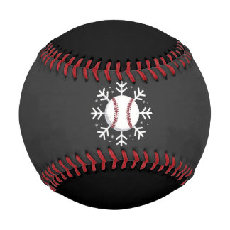 Balle De Baseball Noël Baseball Snowflake Sport Hit hit run