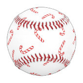 Balle De Baseball Noël Canne à Sucre (Dos)
