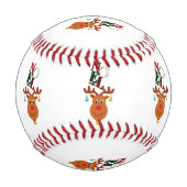 Balle De Baseball Noel Deer Bells Bauble Rudolf Snowflakes Noël (Dos)