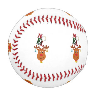 Balle De Baseball Noel Deer Bells Bauble Rudolf Snowflakes Noël