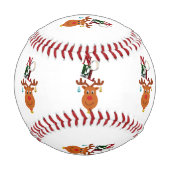 Balle De Baseball Noel Deer Bells Bauble Rudolf Snowflakes Noël (Devant)