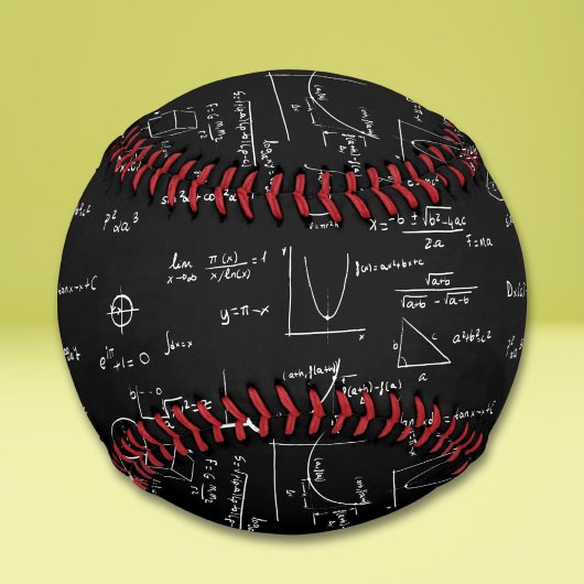 Balle De Baseball Noir Blanc manuscrit équations mathématiques acadé