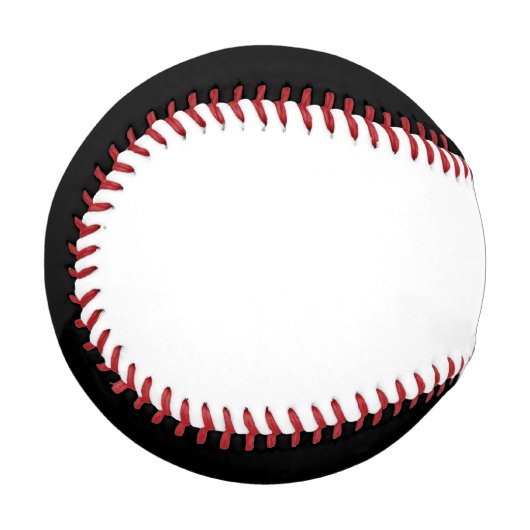 Balle De Baseball Noir et blanc (Devant Gauche)