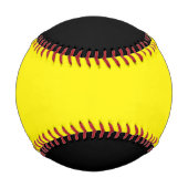 Balle De Baseball Noir et jaune (Dos)