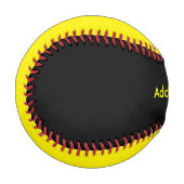 Balle De Baseball Noir et jaune (Devant Gauche)