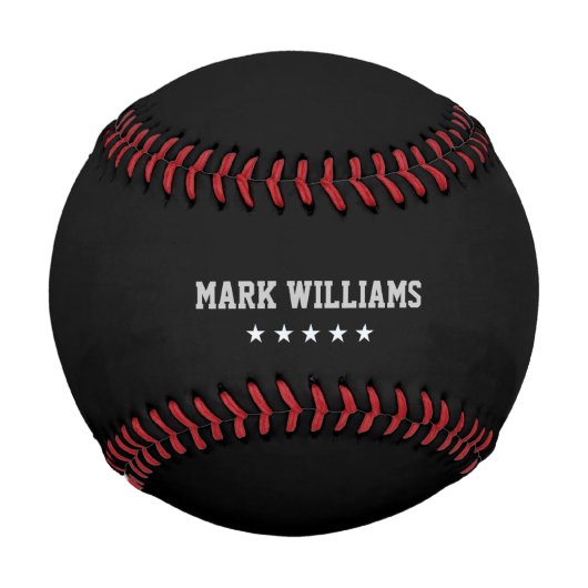 Balle De Baseball Noir personnalisé (Dos)