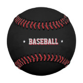 Balle De Baseball Noir personnalisé (Devant)