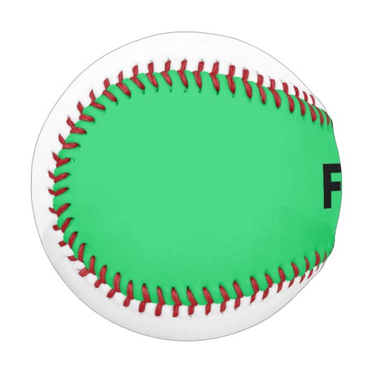 Balle De Baseball Noir sur base-ball vert (Devant Gauche)