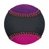 Balle De Baseball Noir & Violet Neon Custom Baseball (Dos)