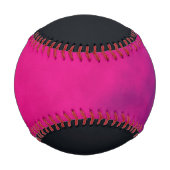 Balle De Baseball Noir & Violet Neon Custom Baseball (Devant)