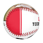 Balle De Baseball Nom de l'équipe rouge Nom du joueur Nom du joueur (Devant Gauche)