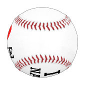 Balle De Baseball Nom du coeur (Devant)
