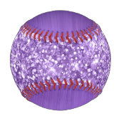 Balle De Baseball Nom du glamme d'améthyste pourpre (Dos)