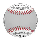 Balle De Baseball Nom du logo Baseball Stamp Design Choisir les coul (Devant)