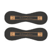 Balle De Baseball Nom monographique personnalisé or noir moderne (Panneaux)