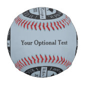 Balle De Baseball Nom personnalisé de la formation et année de base- (Dos)