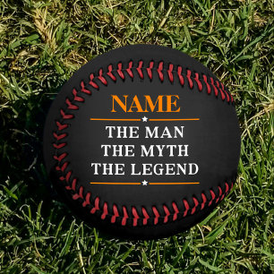 Balle De Baseball Nom Personnalisé L'Homme Le Mythe La Légende