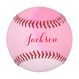 Balle De Baseball Nom personnalisé Pink Swils Baseball