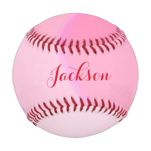 Balle De Baseball Nom personnalisé Pink Swils Baseball (Devant)