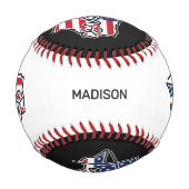 Balle De Baseball Nom personnalisé Texas (Dos)