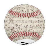 Balle De Baseball Notes musicales (Dos)