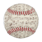 Balle De Baseball Notes musicales (Devant)