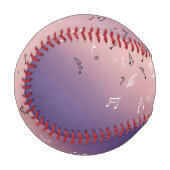 Balle De Baseball Notes musicales Lavender Moon Baseball (Devant Gauche)