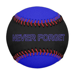 Balle De Baseball N'Oubliez Jamais La Ligne Bleue Mince