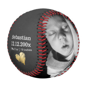 Balle De Baseball Nouveau Bébé Personnalisé Un D'Un Genre