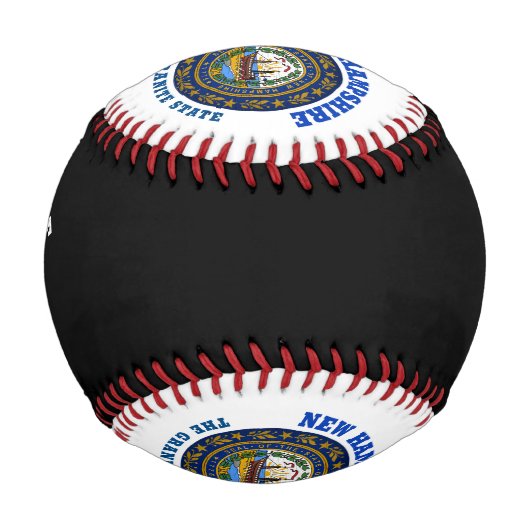 BALLE DE BASEBALL NOUVEAU DRAPEAU D'ÉTAT DE GRANITE HAMPSHIRE (Devant)