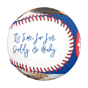 Balle De Baseball Nouveau père Sports Script photo première Fête des