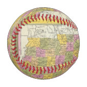 Balle De Baseball Nouvelle Carte Du Tennessee (Devant Gauche)