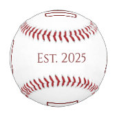 Balle De Baseball Nouvelle Fête des pères Papa Simple Typographie Ro (Devant)