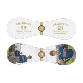 Balle De Baseball Numéro Jersey | Monogramme d'or (Panneaux)